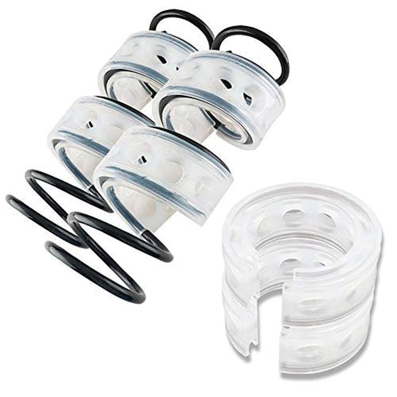 dkvaess 2Pcs Universal Car Shock Absorber Spring Bumper Power Auto Buffers A/B/C/D/E/F Type Spring Bumpers Rubber A Type - Image 1